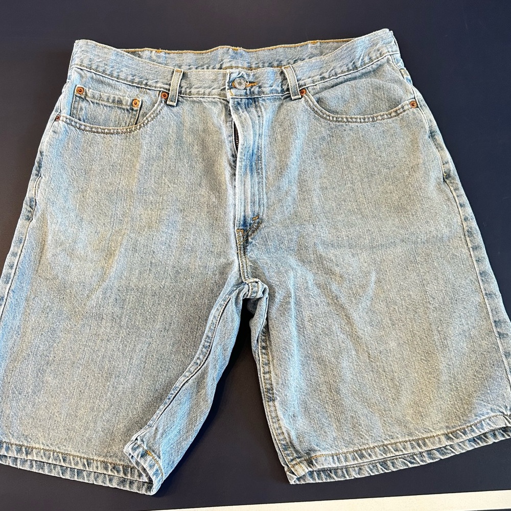 Levi's 550 Light Blue Jean Shorts for Men